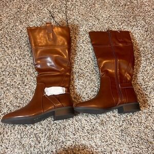 St John's Bay Riding Boots Wide Calf Wide Width Memory Foam‎ 7 WD
